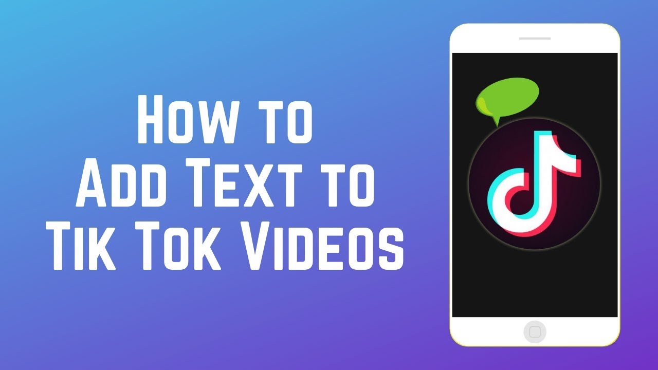 How to Add Text on Tiktok videos