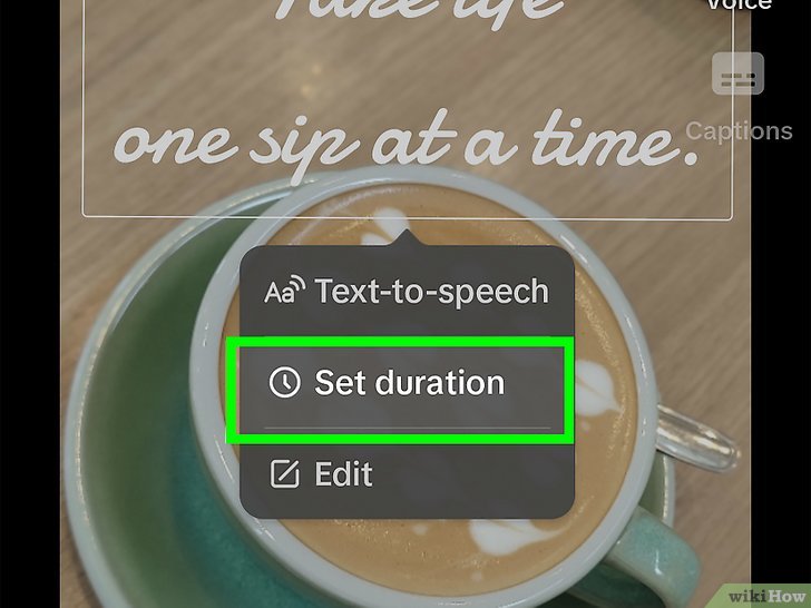 How to Setting Text Duration